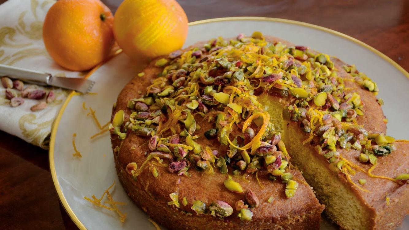 orange pistachio cake
